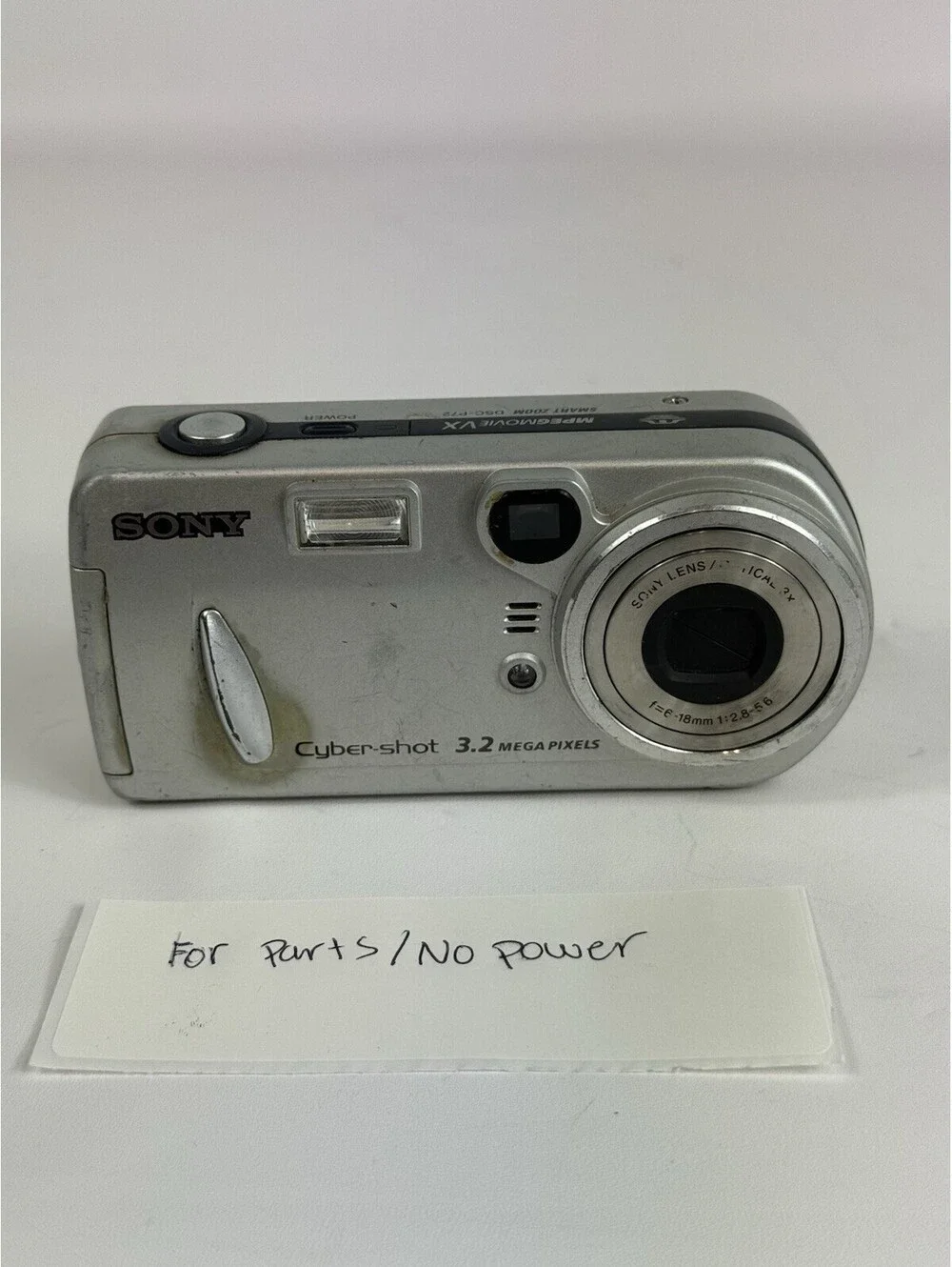 Parts Or Repair Sony Cyber-Shot DSC-P72 3.2 MP Digital Camera Point And Shoot